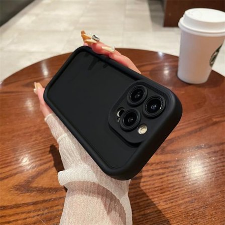 iPhone 17PRO Skal Svart Hög Bambu Himmelsöga Steg Matt