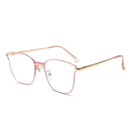 Anti-Blue Light Briller Runde Briller PINK