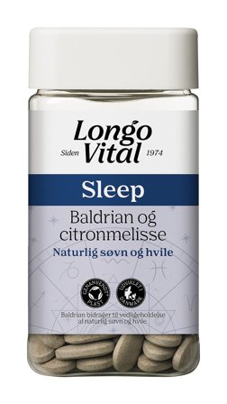 Longo Vital Sleep med Baldrian og Citronmelisse 120 stk., Helse & Madvarer, Kosttilskud, Søvn