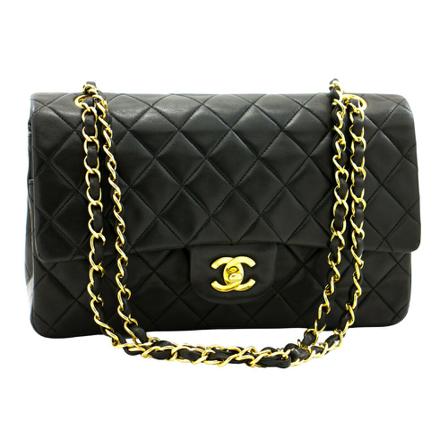 Chanel Vintage, Pre-owned Timeless Zwart, Dames, Maat:ONE Size,leer