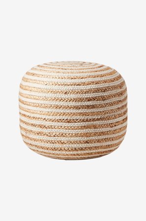Affari of Sweden - Pouf Juni - Beige - Rahit - - Homeroom