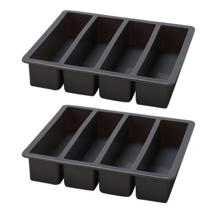 Iskubbeform for vannflasker, lange iskubber for