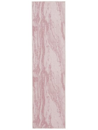 Marble Stone Wasbaar 80X300 Klein Roze Loper Katoen Vloerkleed