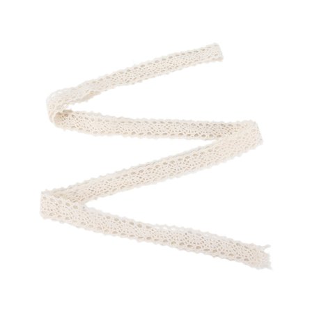 Spetsband Bomullstråd 20 Yards Dekorativa Tillbehör för Kläder Bordsduk DekorationerBeige