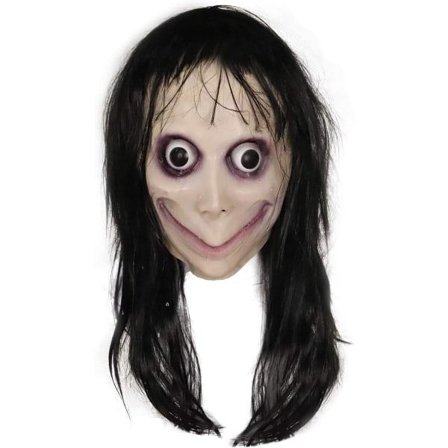 IC Molezu Momo Mask Scare Mask, Cleepy Mask Monster Mask, Halloween Kostymfest Gummi Latex Mask för Vuxna