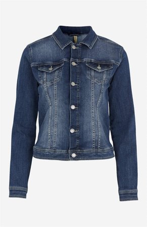 Soyaconcept - Denimjakke med en figursydd i denim for damer i størrelse L (42) - Cellbes