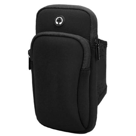 Armbandsväska Med Hörlursingång, Svart