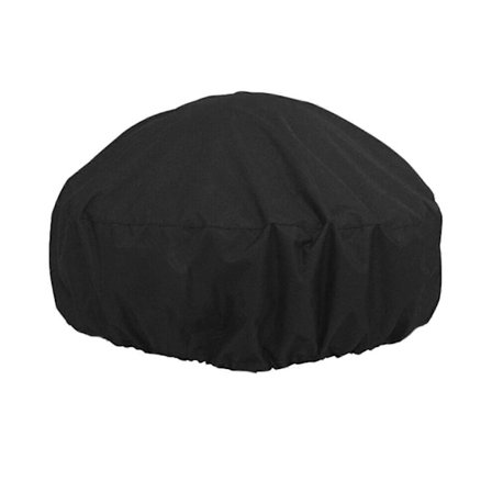 Runt Eldstadsskydd Kraftigt Runt Svart Vattentätt Grillskydd