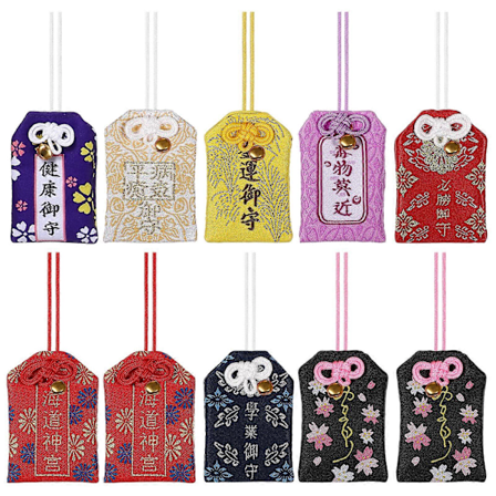 10 kpl Charm Holder Japanilainen Onnenamuletti Omamori Charm Omamori Siunauslaukku[HK]