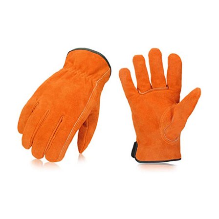 Læder chaufførhandsker korte fuldlæder chauffør korte elektrisk svejsning uden foring sommer åndbar