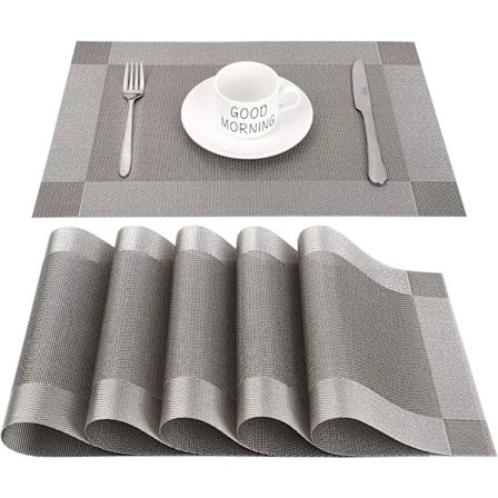 (pow yeah!) Värmebeständig halkfri rektangulär PVC-bordstablett lämplig för middag