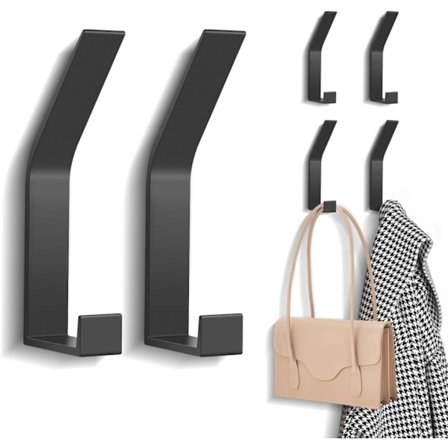 6 st klädkrokar, väggmonterad klädhängare (osynliga skruvar!), modern klädkrok för Ja