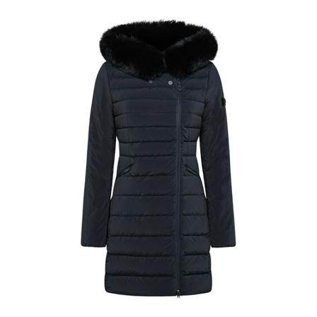 Peuterey Slim down Jakke with fur Blå, Dame