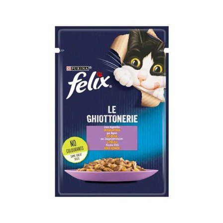 Purina Felix Le Ghiottonerie Gusto Agnello Cibo Umido Gatti