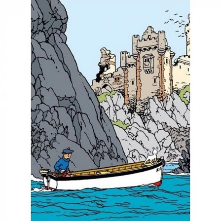 Tintin - Plastficka A4 - Den Svarta Ön