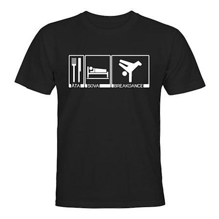 Äta Sova Breakdance - T-SHIRT - HERR