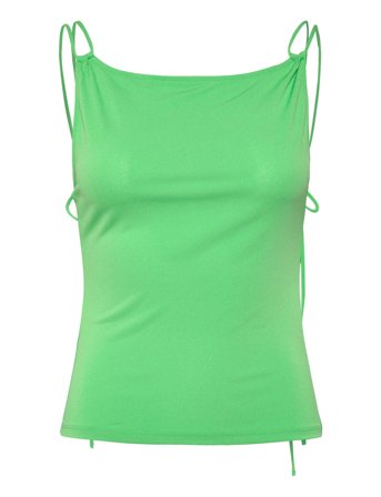 Weekday Strappy Boatneck Top - Green - S
