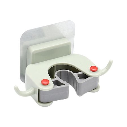 Vægmonteret Mop Holder Selvklæbende Kost Gripper Køkken Badeværelse Tilbehør Holdbar