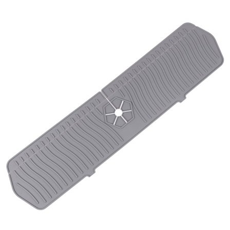 Silikon Kranmatte Kran Vannfanger Matte Kjøkkenkran Grå