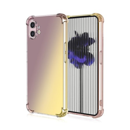 Gradient Deksel Kompatibel Med Nothing Phone 1, Myk Tpu Fire Hjørner Støtsikker Beskyttende Deksel