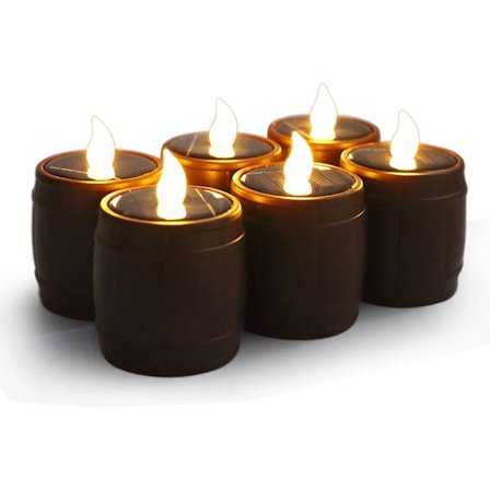 6 stk. Solcelled Vindueslys Udendørs Vandtætte Genopladelige Lys