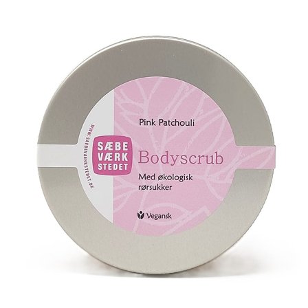 SÆBEVÆRKSTEDET Pink Patchouli Scrub med økologisk rørsukker 200 ml, Skincare, Kropspleje, Scrub