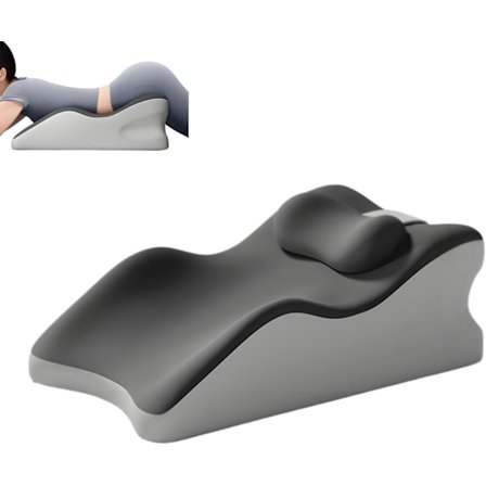 Læsepude Ergonomisk Kilepude til Ryg Lændestøttepude Afslapningspude til at Sidde eller Læse i Sengen Grå