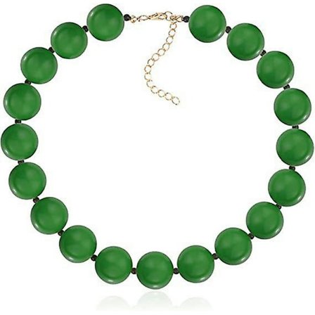 Akryl Halsband med Stora Pärlor Bubble Gum Halsband