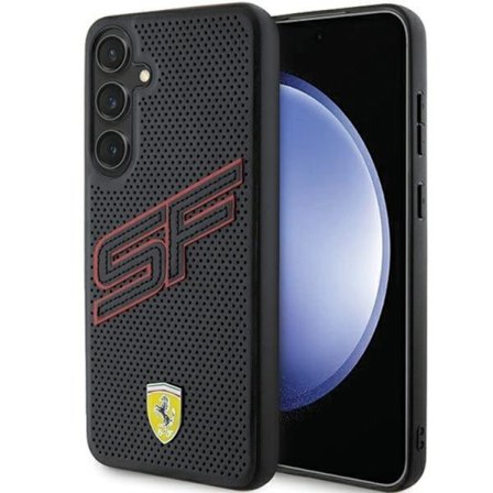 Ferrari Galaxy S24 Mobilskal Big SF Perforated - Svart