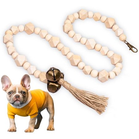 Hundepottetrening Suzuki Perlebesat Hængende Dørklokke til Hunde og Hvalpe, Hundedørklokke til Hvalpetræning Klokker Hjemmetræning af Hunde, Passer 