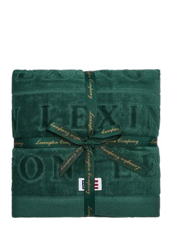 Lexington Home Velour Logo Towel 50X70 Set Of 4 Juniper - Green - 4X 50X70