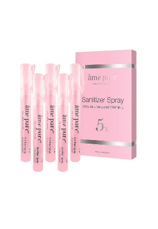 Âme Pure 5 st - Handdesinfektion Spray Hand Dam Rosa 119g