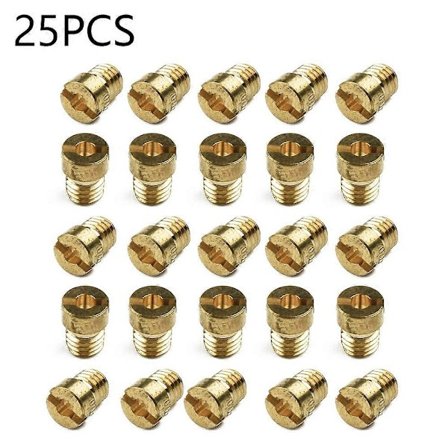 25 stk. hoveddyse dyser 55-115 M5 Kompatibel med Dellorto PHBG 21 19.5 19 SHA 13 14 15 16 19 20 SHBC 19 5mm karburator hoveddyse sæt dele