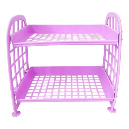 Avtagbar Organizer Hylla för Bänkskiva Skrivbord, Vikbar stapelbar skrivbordsförvaringshylla Lätt att rengöra Ihålig design, Applikation i flera 