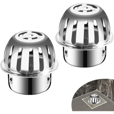 75 mm tagrenderbeskytter, 2 stk. tagrendesi i rustfrit stål, tagrenderbeskytter, der er kompatibel med filtrering og blokering af blade, løv, grene og