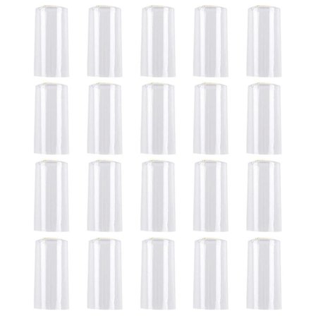 50 stk. Klarsleeves Flasketopper Sleeves Vin Krympefolie Vin Flaske Krympehætte Vin Varme Krympefilm Vinkælder Kapsler