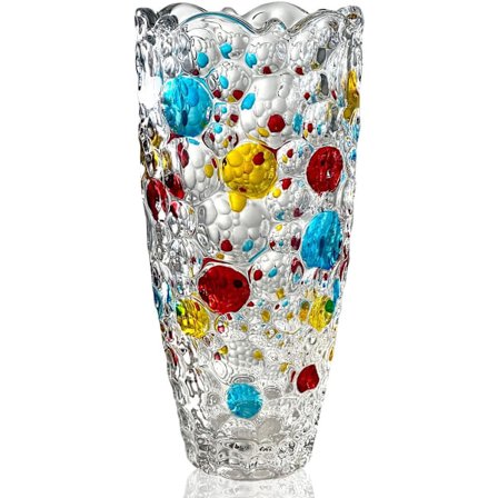 Glasvase til Blomster, Stor Høj Farvet Blomster Vase, Fødselsdagsgaver, Moderne Personlig til Stue Hjemmeindretning