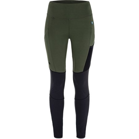 Fjällräven Keb Agile Tights XXL - female - Deep Forest-Black - Trekking tights