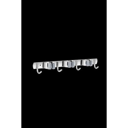 Seinään kiinnitettävä luudanpidike, ruostumaton teräs, liimautuva mopinpidike