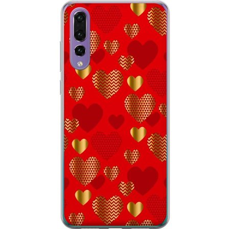 Kompatibelt Mobilskal till Huawei Huawei P20 Pro GoldenHearts