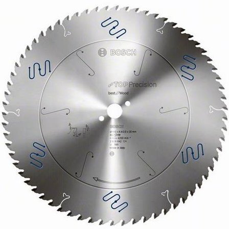 Bosch Top Precision Best for Wood Sagklinge 60T 254 mm, Maskintilbehør & forbruk
