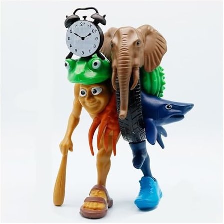 Italiensk Brainroot Skrivebordsdekor, Italienske Fusjonsfigurer, Morsomme 3D-Printede Fusjonsfigurer, Unik Samlefigur for Fans Menn Kvinner 