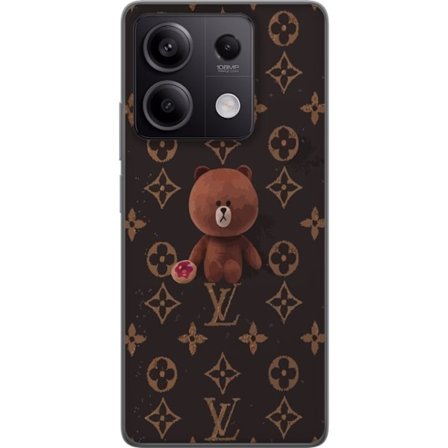 Xiaomi Redmi Note 13 Pro Genomskinligt Skal LV Nalle Mode Lyx Designare