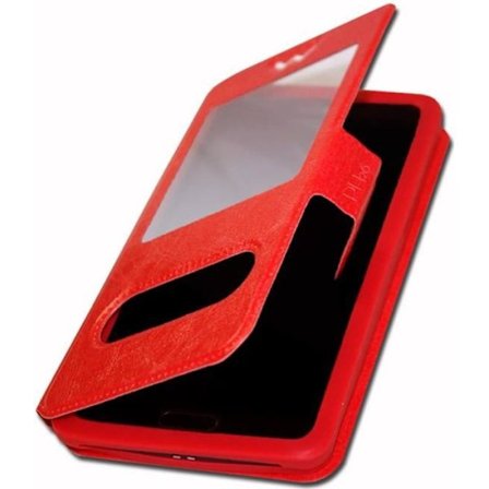 Extra Slim-fodral - Motorola - Moto E20 - Röd - Syntetiskt läder - Magnetisk stängning