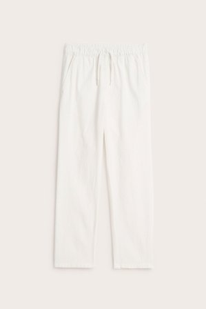 Kappahl | Bukse i linblanding Offwhite 152 | Offwhite