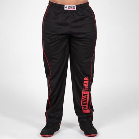 Gorilla Wear Wallace Mesh Pants, Black/Red