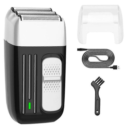 Uppladdningsbar rakapparat för män, elektrisk rakapparat med tre mesh-rakhuvuden, multifunktionell rakapparat, hårklippare för hemmet