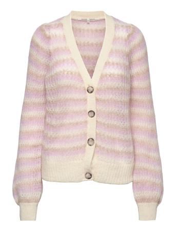Yolan Knit Cardigan Strikket Trøje Cardigan Multi/mønstret Second Female