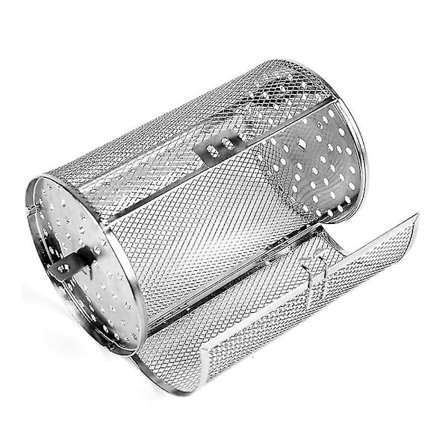 Roterande korg, rostfritt stål rotisserie grill roaster, 360 roterande trumma, ugnsform