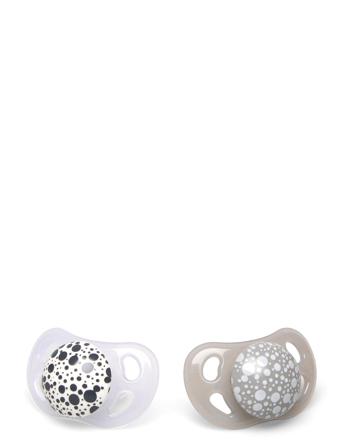 Twistshake 2X Pacifier 0-6M Pastel Grey White Baby & Maternity Pacifiers & Accessories Pacifiers Grå Twistshake